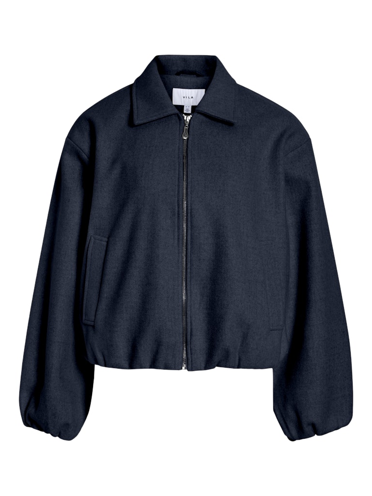 Navy Blazer Jassen - Vibalou Ls Short Jacket van Vila