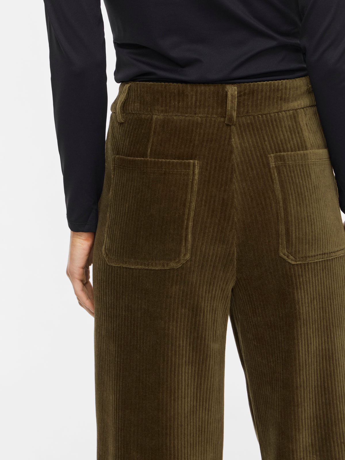 Vikita Rw Wide Corduroy Pants Noos - forest