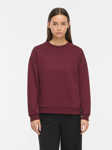 Visandy L/S Sweat Top Noos - AW26 bordeaux