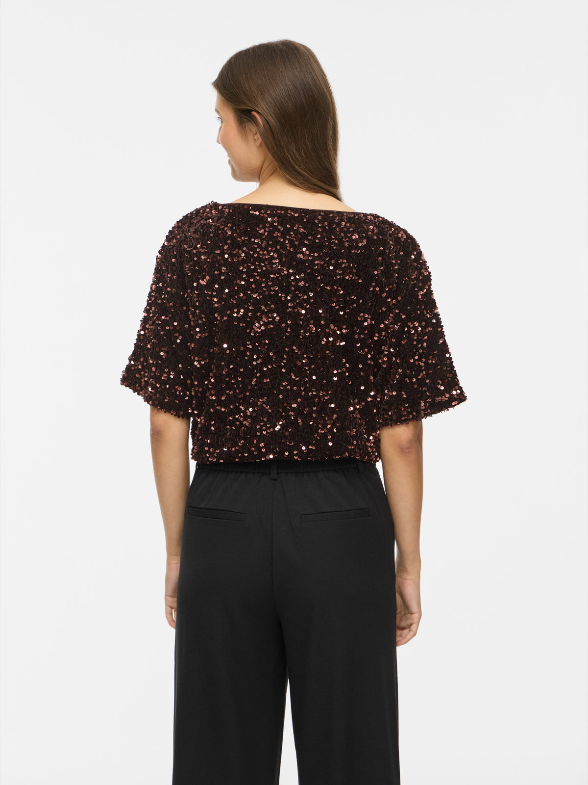 Vifaith O-Neck S/S Sequin Top - AW26