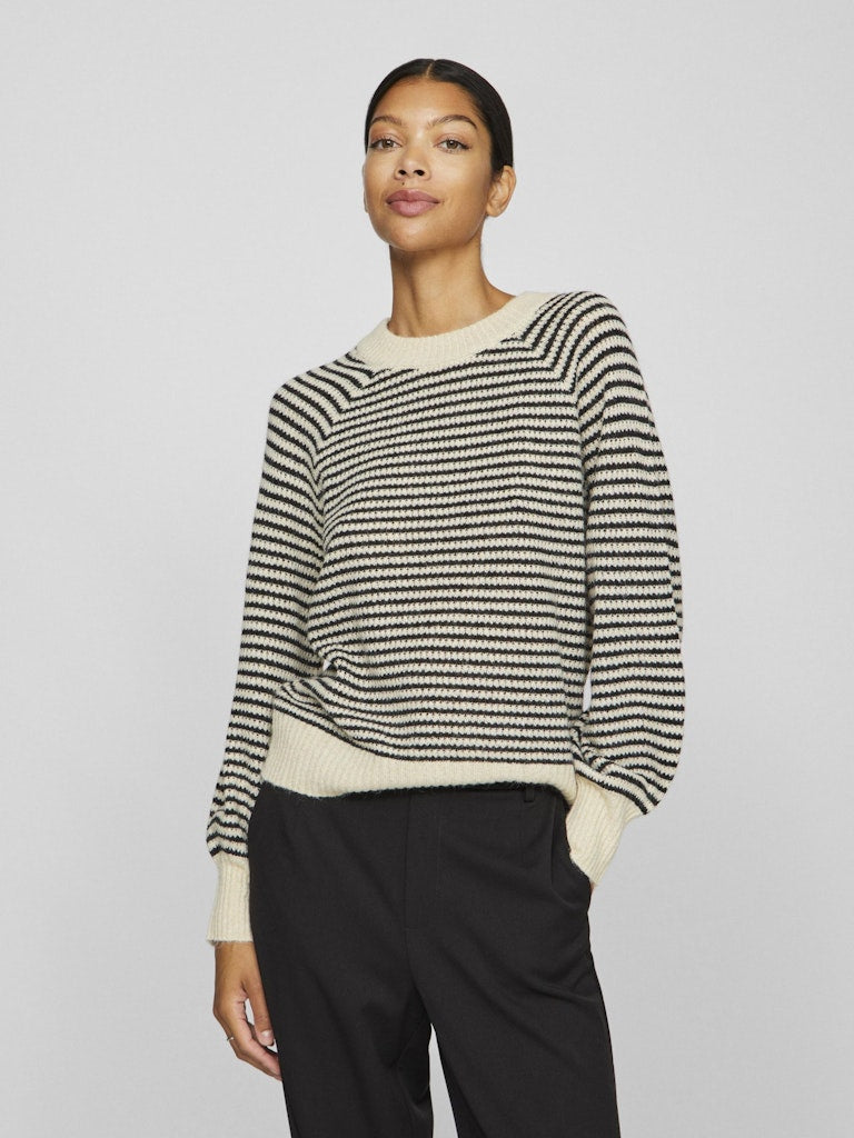 Pulls Visofina L/S Glitter Stripe Knit Top van Vila