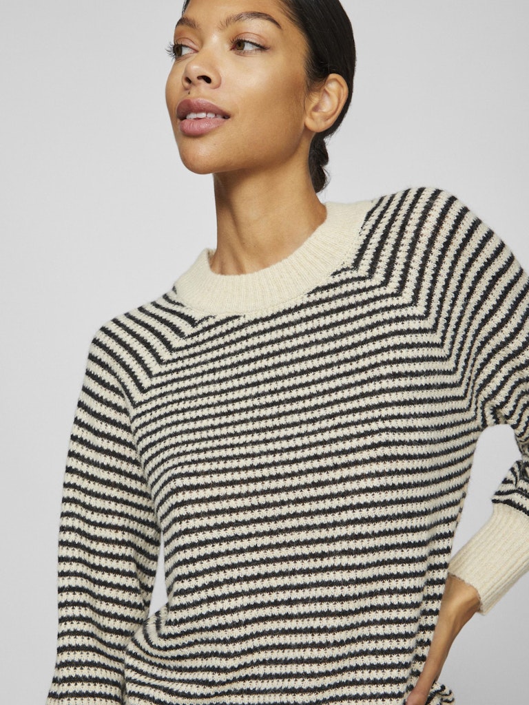 Pulls Visofina L/S Glitter Stripe Knit Top van Vila