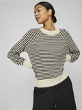 Pulls Visofina L/S Glitter Stripe Knit Top van Vila