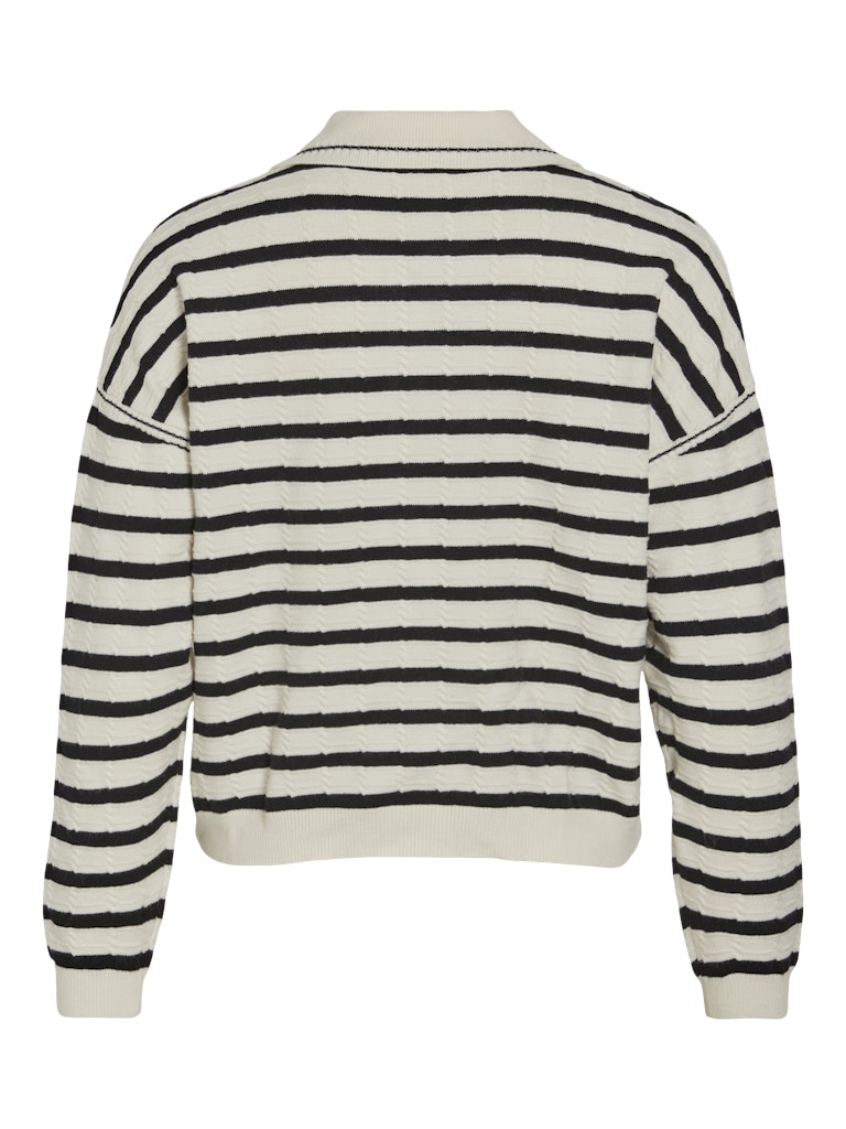 Pulls Vimalfine L/S Polo Knit Top van Vila