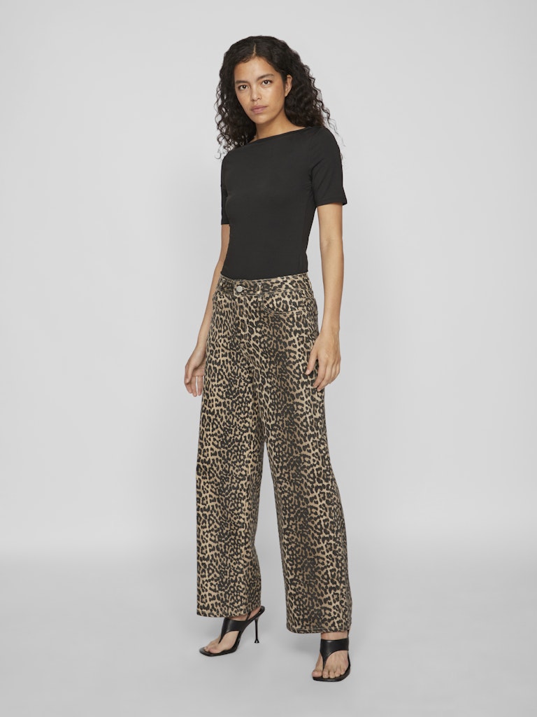 Jeans - Vichia Leopard Jeans van Vila