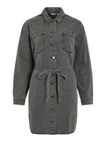 Jurken - Vikiki L/S Denim Shirt Dress van Vila