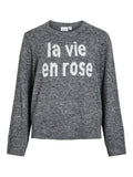 Pulls - Vimelie O-Neck L/S Detail Knit Top van Vila