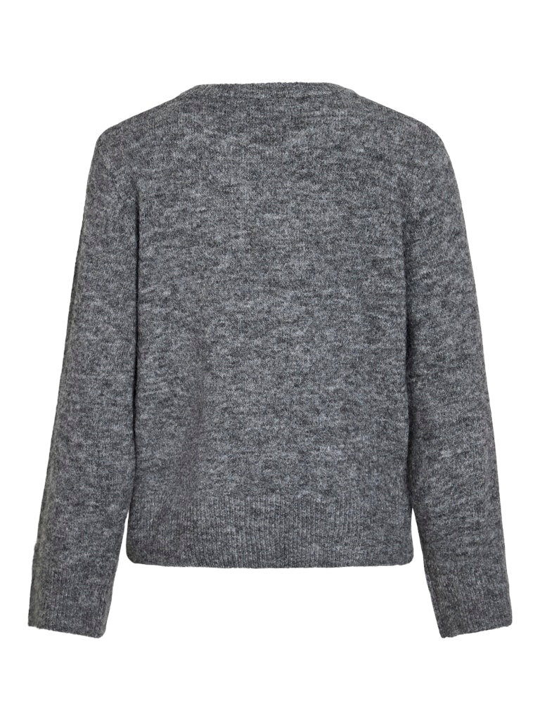 Pulls - Vimelie O-Neck L/S Detail Knit Top van Vila