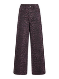 Jeans - Vichia Hw Colorful Leo Jeans van Vila