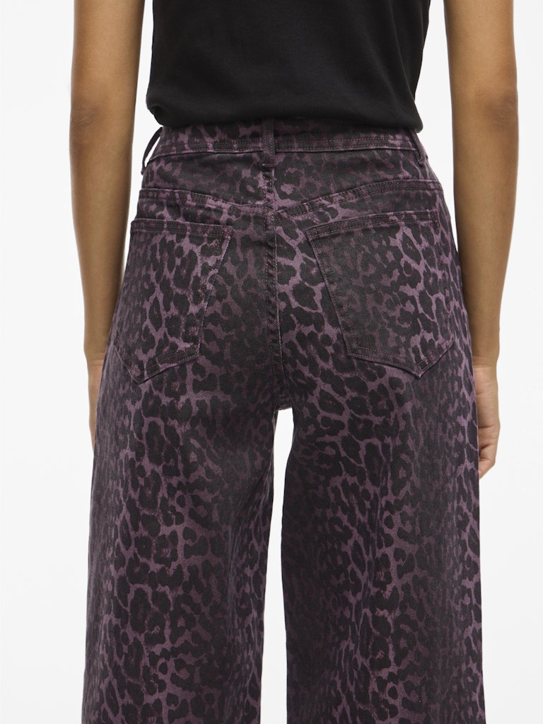 Jeans - Vichia Hw Colorful Leo Jeans van Vila