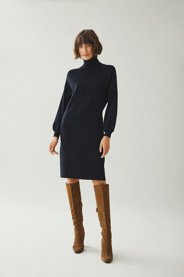 Viostria Roll Neck L/S Knit Dress - Noos