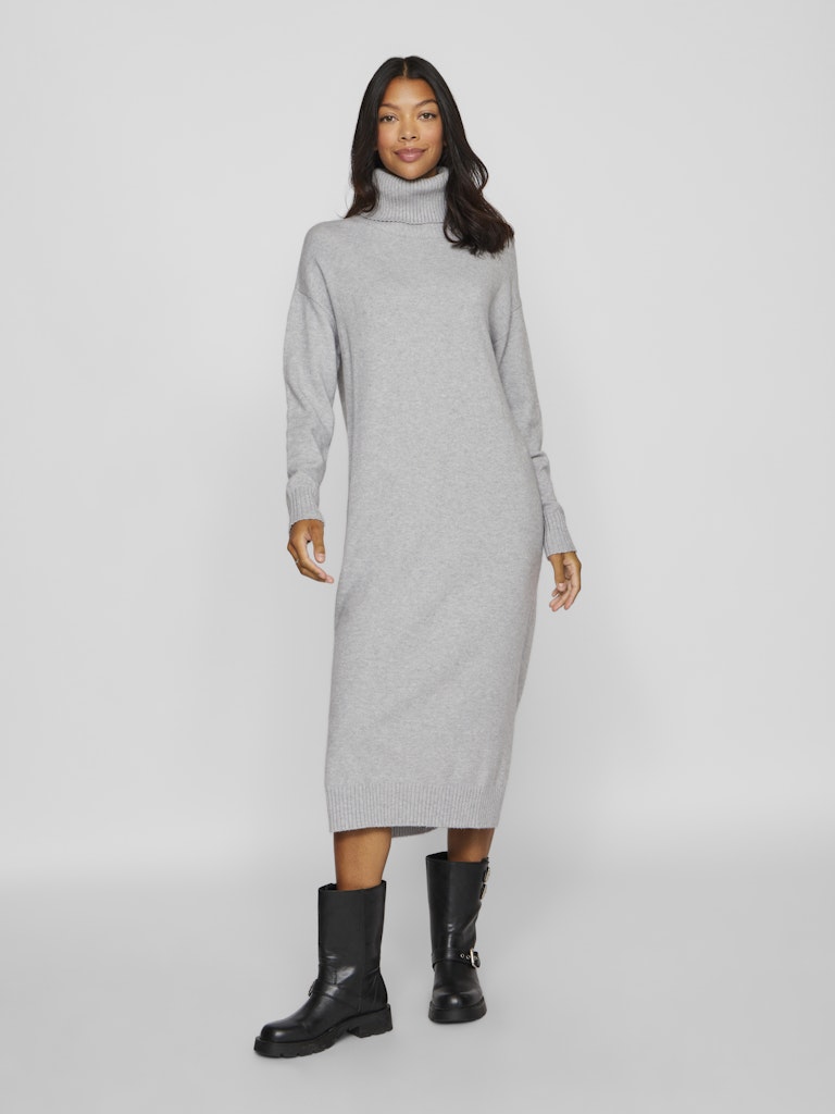 Jurken Viril Roll Neck L/S Midi Dress Noos - AW24 van Vila