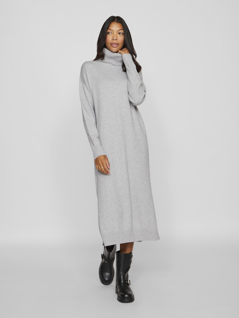 Jurken - Viril Roll Neck L/S Midi Dress Noos - AW24 van Vila