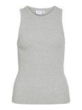 Light Grey Melange Tops - Visola S/L Tank Top Noos - SS25 van Vila