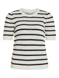 Pulls - Vidalo O-Neck S/S Stripe Knit Noos - SS25 van Vila