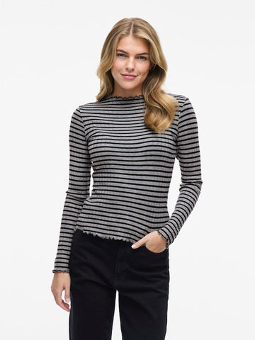 Virika L/S Funnel Neck Top - Noos