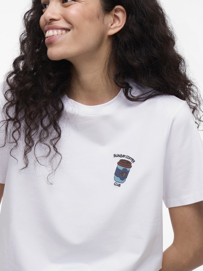 Tops - Vinora S/S T-Shirt Coffee - Noos van Vila