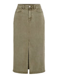 Capulet olive Rokken - Vijaf Rw Denim Midi Skirt van Vila