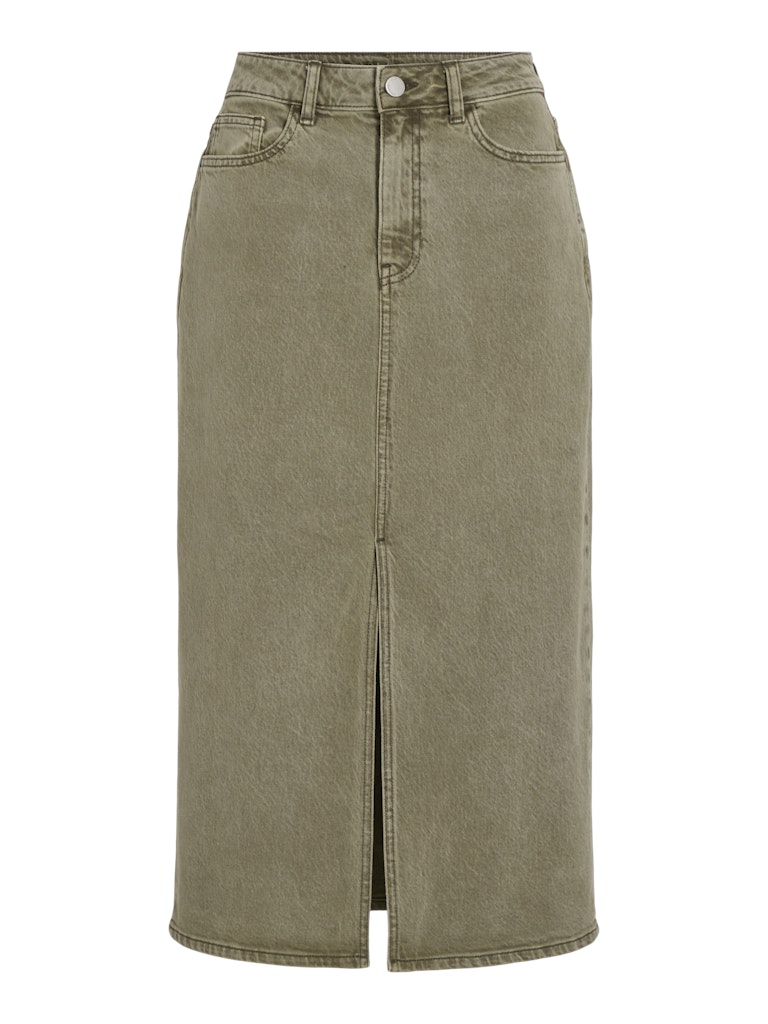 Capulet olive Rokken - Vijaf Rw Denim Midi Skirt van Vila