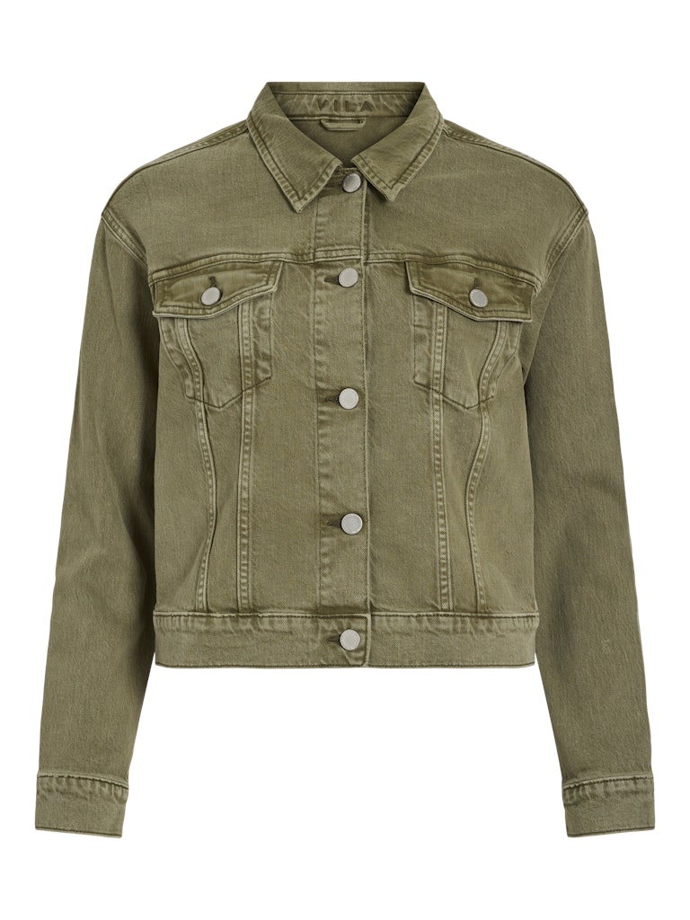 Capulet olive Jassen - Vijaf L/S Denim Jacket van Vila