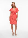 Jurken - Viprisilla V-Neck S/S Dress van Vila