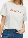 Snow White La Dolce Vita Tops - Visybil O-Neck S/S T-Shirt van Vila