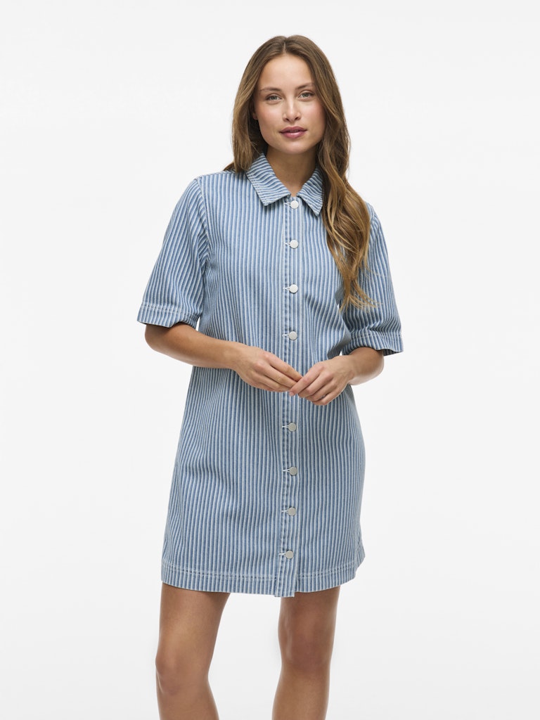 Jurken - Vikomma 2/4 Denim Dress van Vila