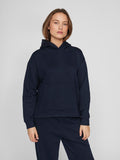 Navy Blazer Sweaters - Vihuris L/S Loose Sweat Hoodie van Vila