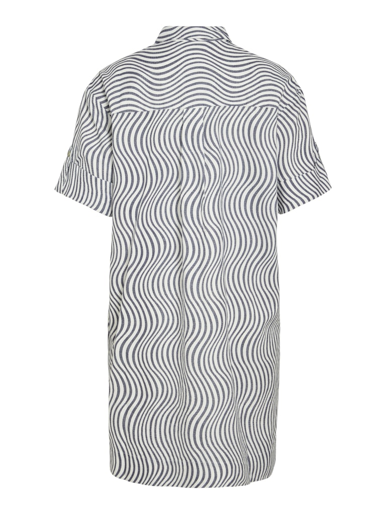 Navy Blazer Spir Jurken - Vidanelli Spir 2/4 Short Dress van Vila