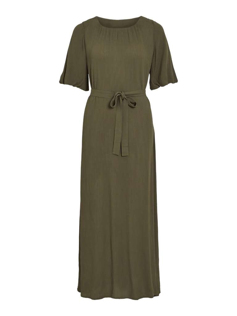 Deep Depths Jurken - Vipaliva O-Neck 2/4 Ankle Dress van Vila