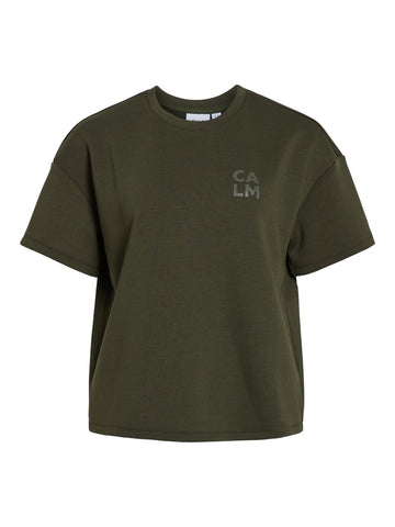Deep Depths Tops - Vireflect O-Neck S/S Top van Vila