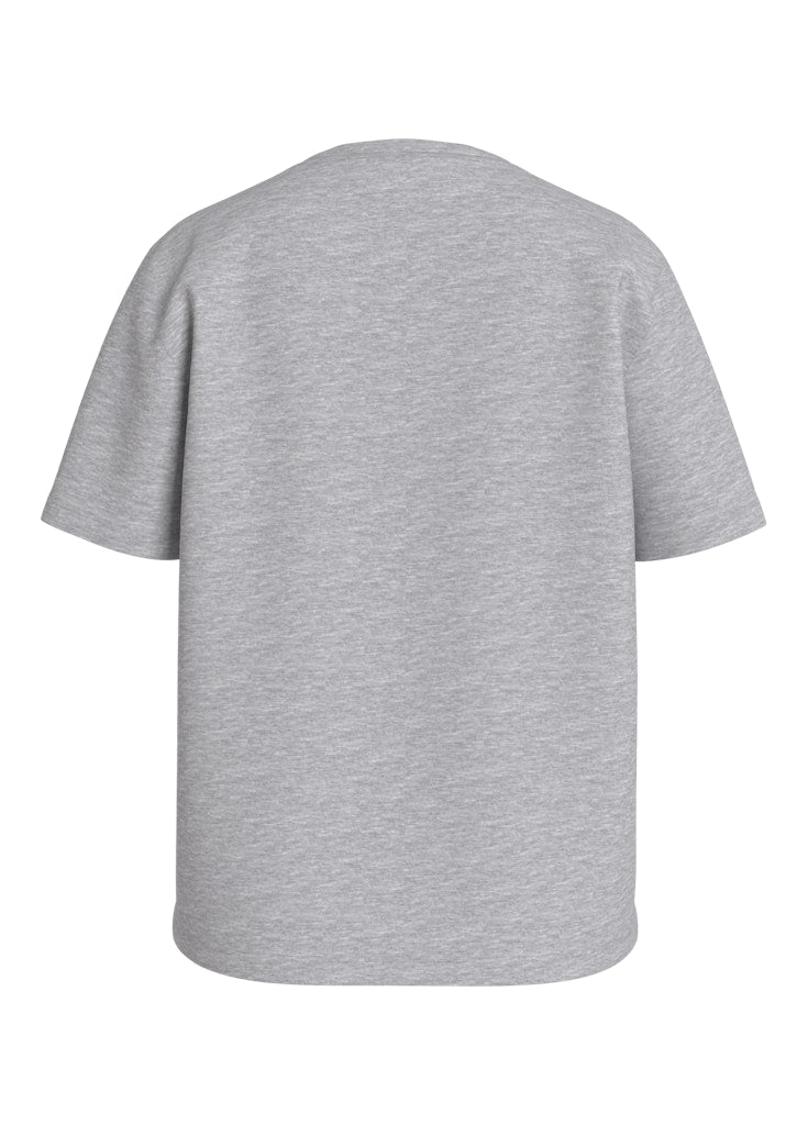 Light Grey Melange T-shirts - Visybil French S/S O-Neck T-Shirt van Vila