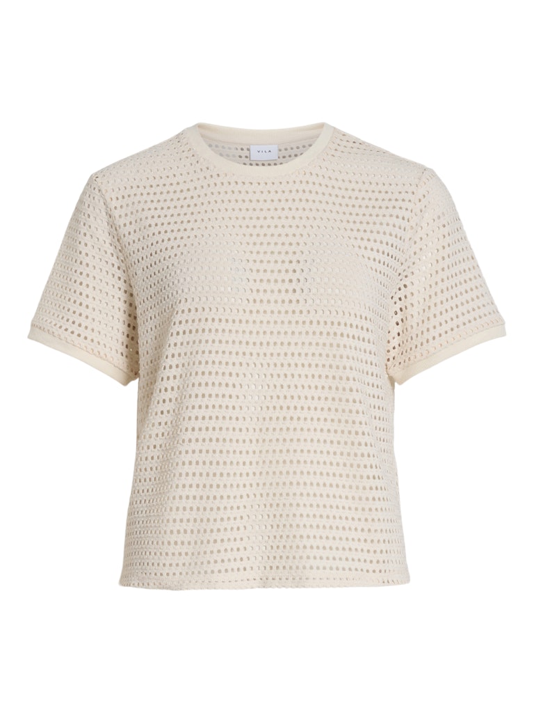 Birch Tops - Viadella O-Neck S/S Top van Vila