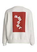 Cloud dancer Sweaters - Vireflect Amor L/S Sweat Top van Vila