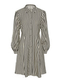 Birch Black stripes Jurken - Yaskaya Ls Shirt Dress Noos - SS25 van Y.A.S