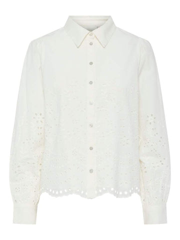 Star White Shirts - Yasluma Ls Shirt S. Noos SS25 van Y.A.S