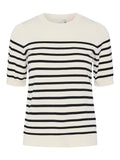 Birch Black stripes Pulls - Yaslena Ss Knit Pullover Noos - SS25 van Y.A.S