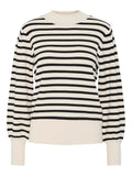 Birch Black stripes Pulls - Yasfonny Ls Knit Pullover Noos - SS25 van Y.A.S