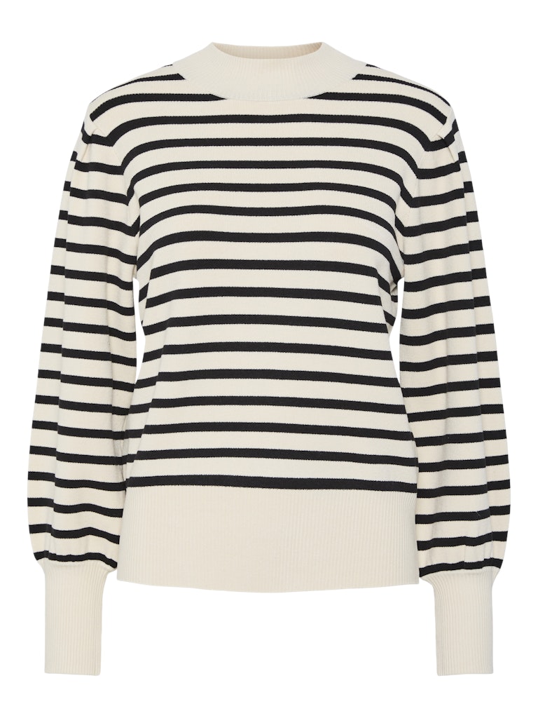 Birch Black stripes Pulls - Yasfonny Ls Knit Pullover Noos - SS25 van Y.A.S