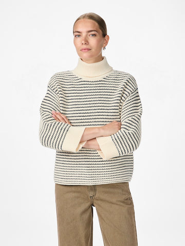 Yasfanto Ls Roll Neck Knit Pullover