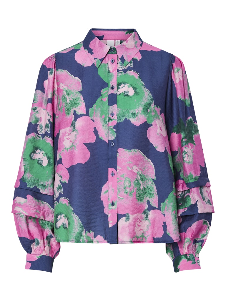 Skipper Blue MOLLY PRINT Shirts - Yasmolly Ls Shirt D2D van Y.A.S