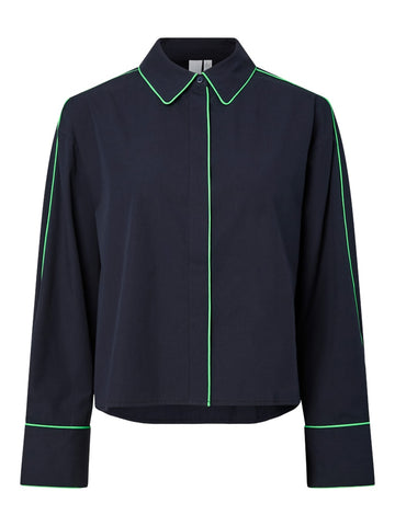 Yaslee Ls Piping Shirt - Ex