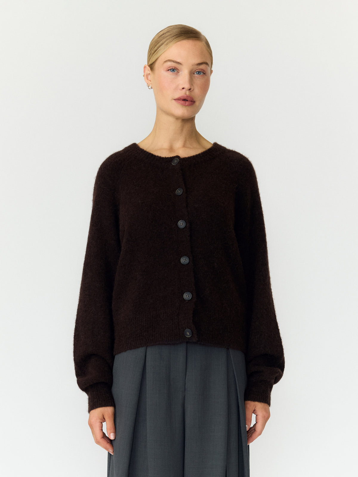 Yasjohi Ls Wool Blend Cardigan Noos