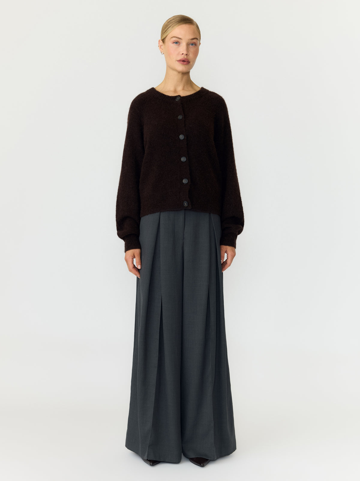 Yasjohi Ls Wool Blend Cardigan Noos