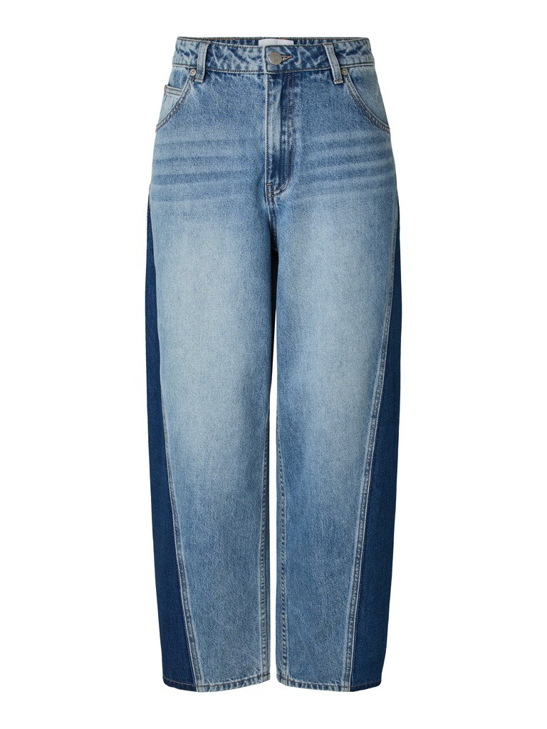Yaslua Hw Panel Barrel Ankle Jeans