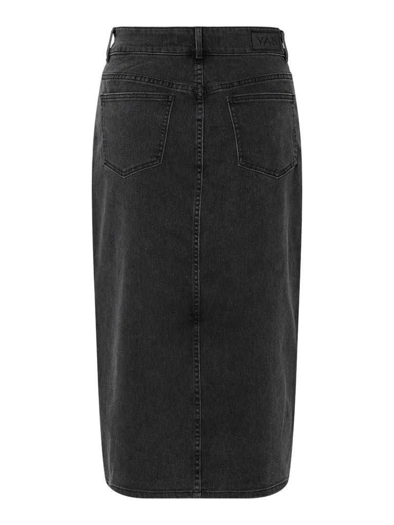 Rokken Yasdolma Hw Midi Denim Skirt Grey - D2D van Y.A.S