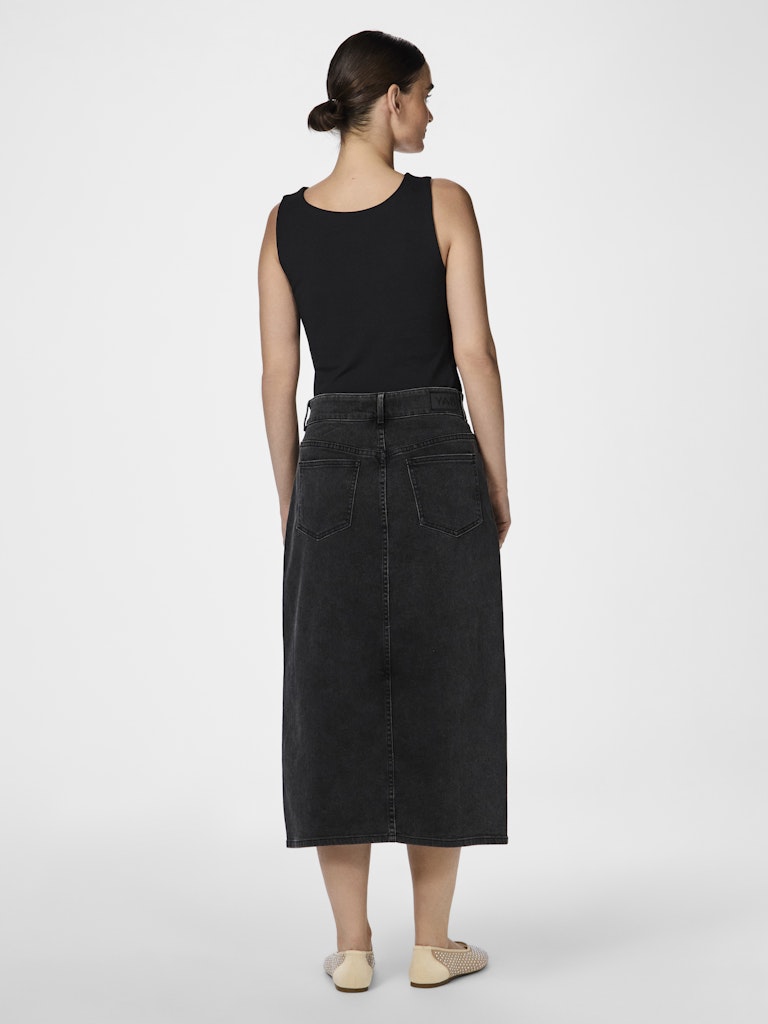 Rokken Yasdolma Hw Midi Denim Skirt Grey - D2D van Y.A.S