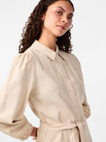 Jurken - Yasflaxy 3/4 Linen Shirt Dress Noos - SS25 van Y.A.S