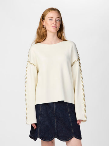 Pulls - Yasstitcha Ls Knit Pullover Noos van Y.A.S