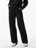Black Broeken - Yasflaxy Hw Linen Pant Noos van Y.A.S